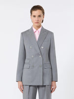 max mara double-breasted wool twill blazer for women