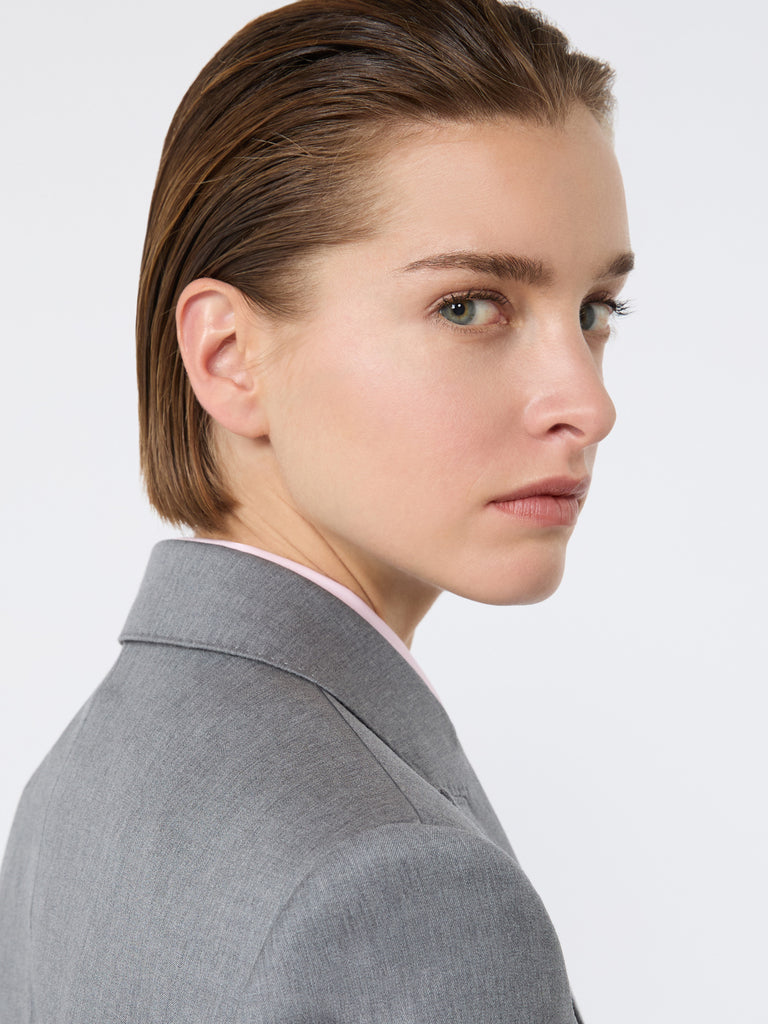 max mara double-breasted wool twill blazer