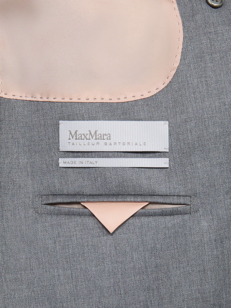 max mara double-breasted wool twill blazer