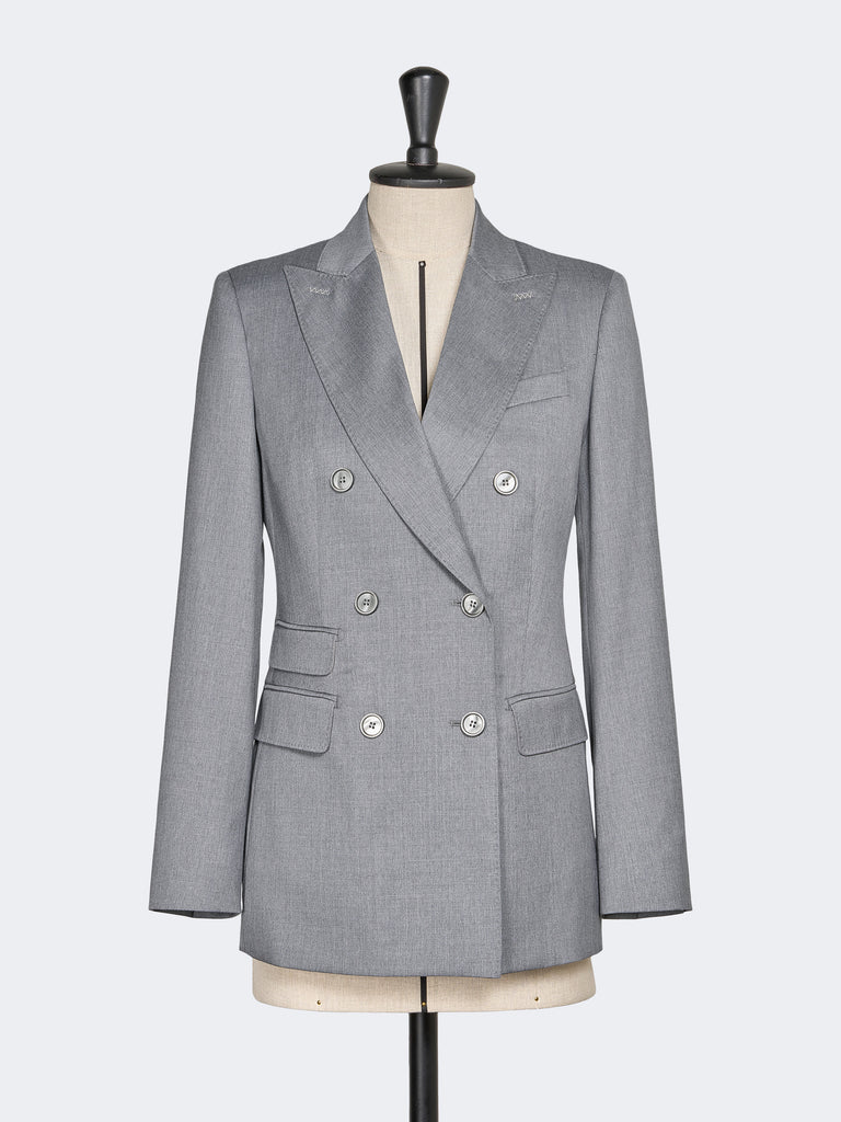 max mara double-breasted wool twill blazer