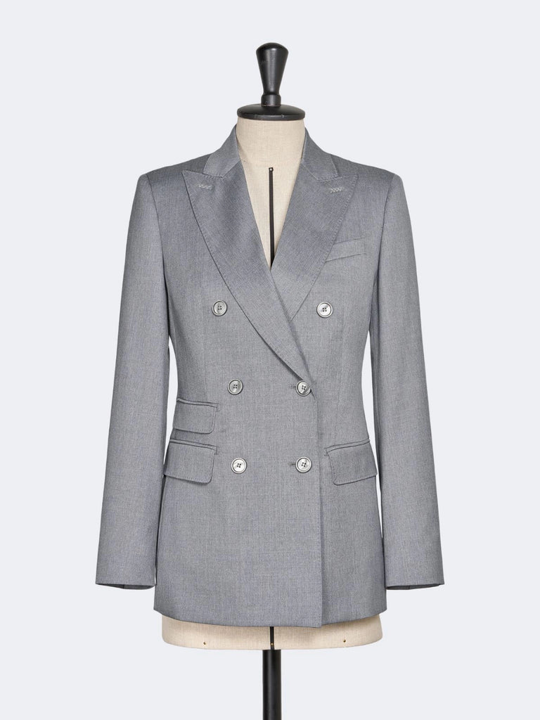 max mara double-breasted wool twill blazer