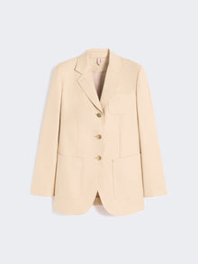 Single-Breasted Camel Blazer for Women - Albino - Max Mara UAE