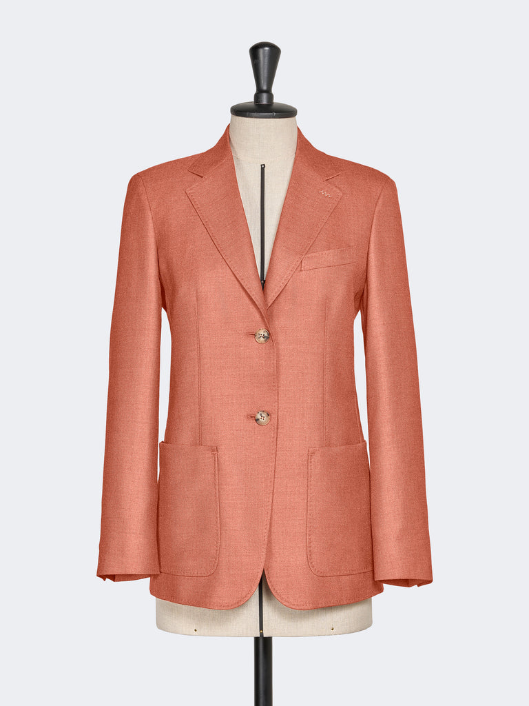 max mara single-breasted wool and silk canvas blazer