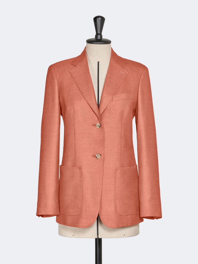max mara single-breasted wool and silk canvas blazer
