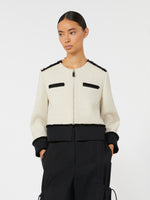Cotton And Linen Basketweave Jacket for Women - Beige - Max Mara UAE