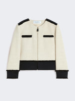 Cotton And Linen Basketweave Jacket for Women - Beige - Max Mara UAE
