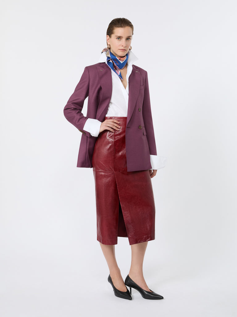 max mara wool, mohair and silk double-breasted blazer