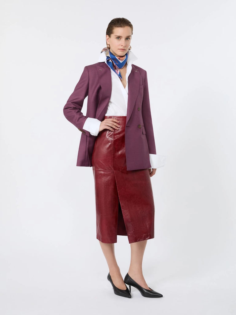 max mara wool, mohair and silk double-breasted blazer