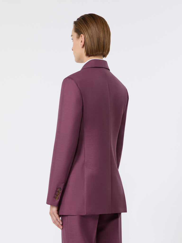 max mara wool, mohair and silk double-breasted blazer