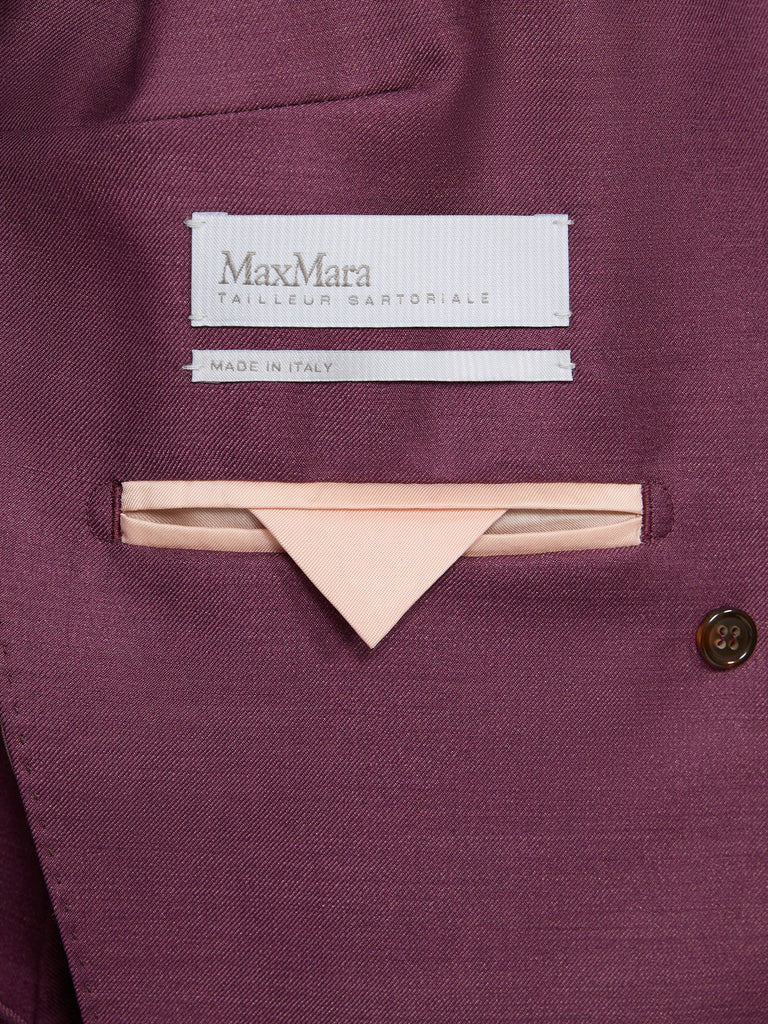 max mara wool, mohair and silk double-breasted blazer
