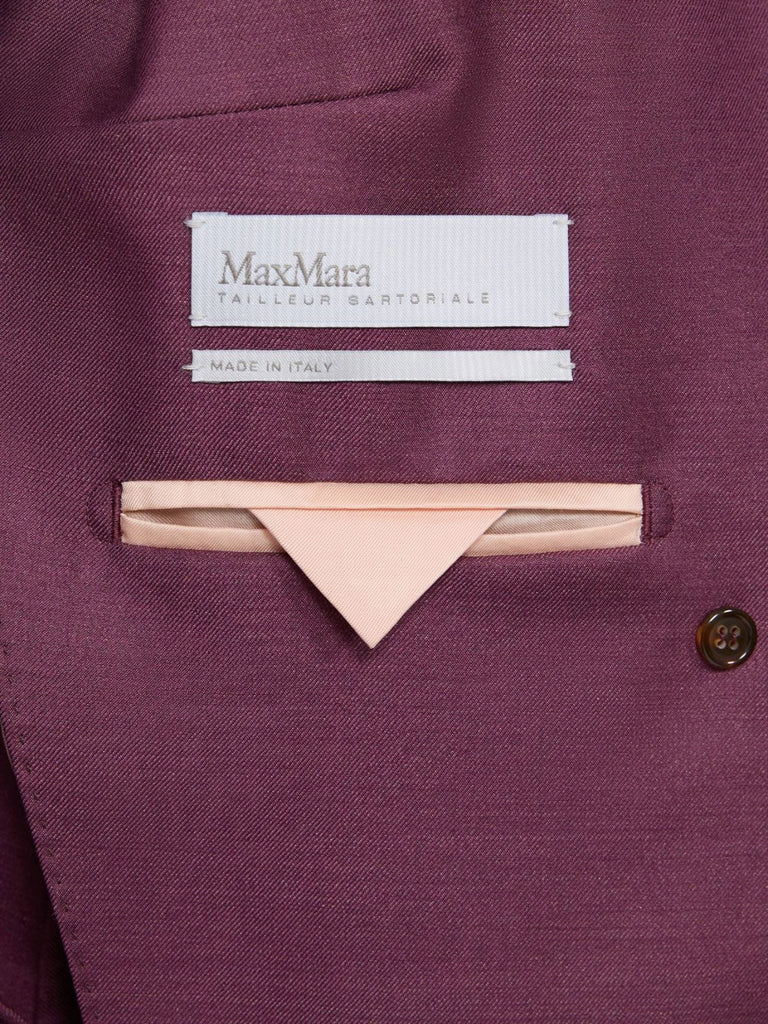 max mara wool, mohair and silk double-breasted blazer