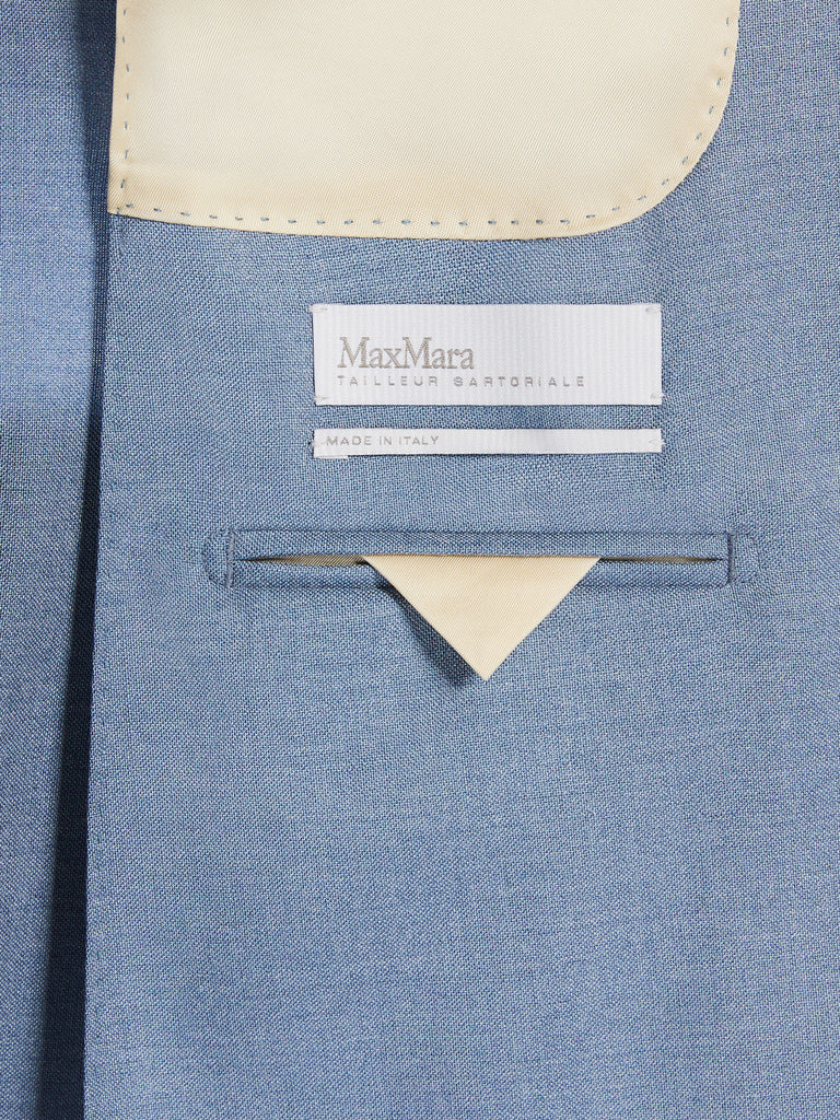 max mara wool, mohair and silk basketweave blazer