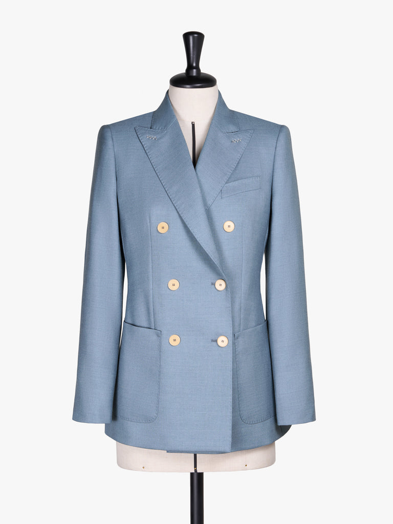 max mara wool, mohair and silk basketweave blazer