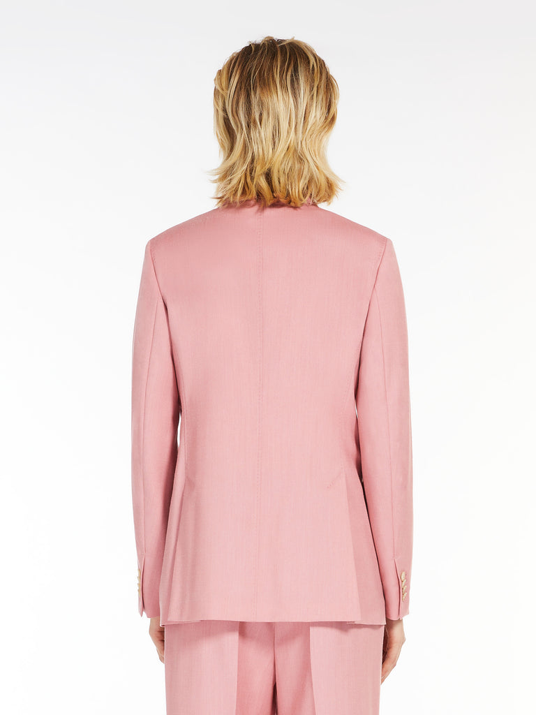 Wool, silk and mohair canvas blazer