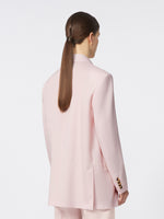 Double-breasted wool, mohair and silk blazer