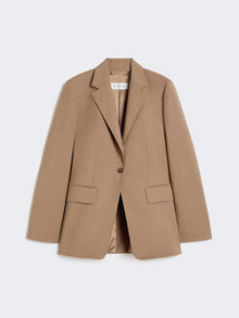 Single-breasted woollen cloth blazer