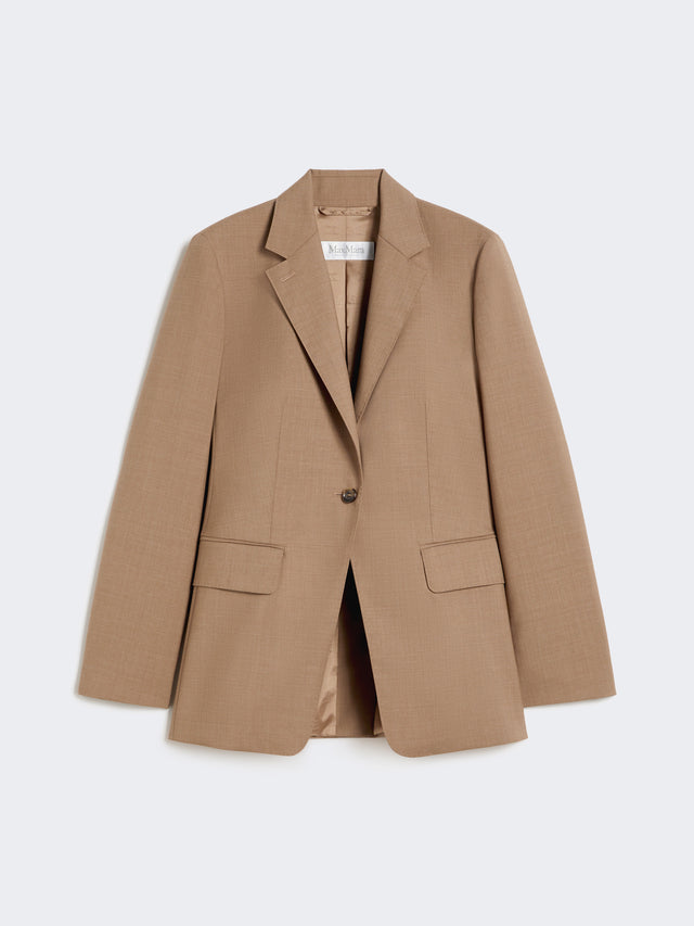 max mara single-breasted woollen cloth blazer for women
