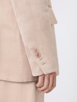 max mara oversized blazer in organza and linen canvas for women