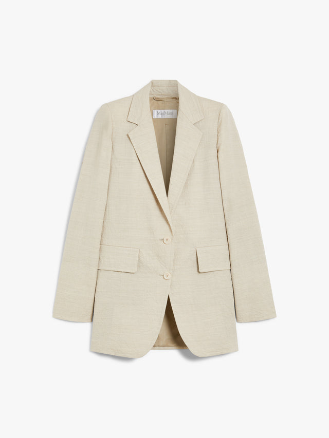 Single-Breasted Wool Cloth Blazer for Women - Beige - Max Mara UAE