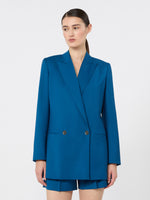 Woollen Cloth Blazer for Women - Navy - Max Mara UAE