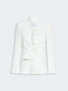 Cady Jacket With Sash Detail for Women - White - Max Mara UAE