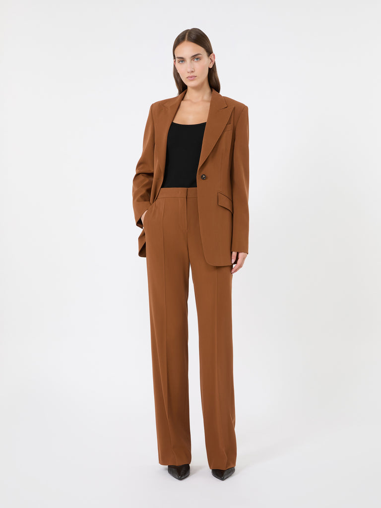 max mara slim wool gabardine blazer