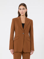 max mara slim wool gabardine blazer for women