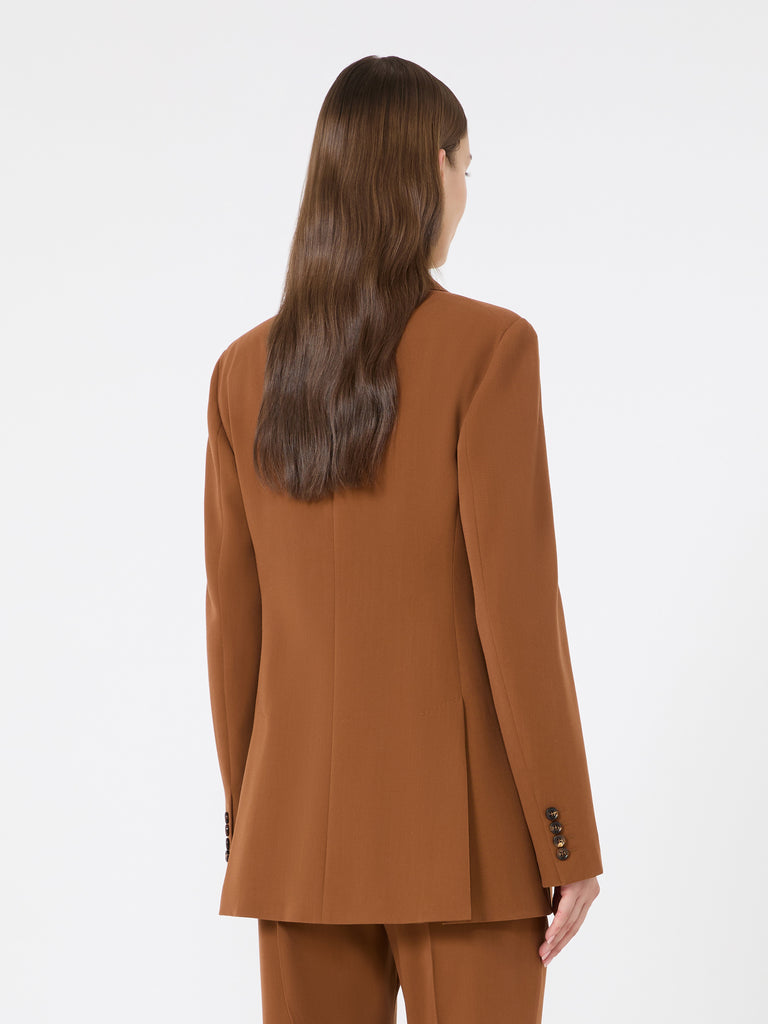 max mara slim wool gabardine blazer