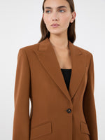 max mara slim wool gabardine blazer for women