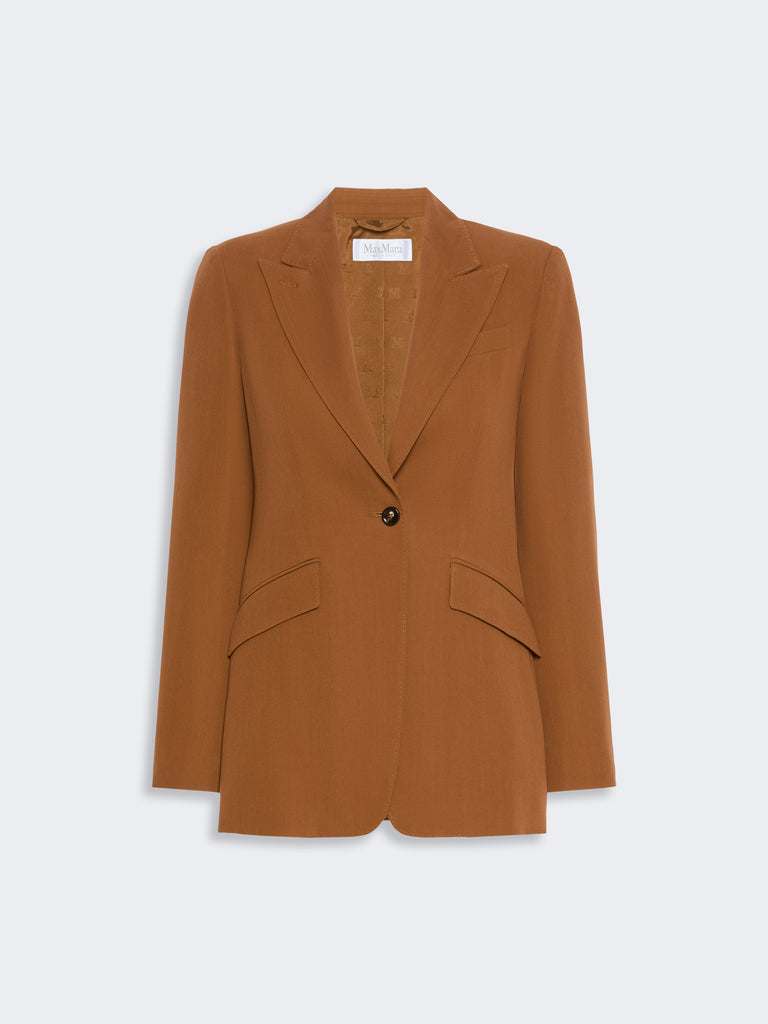 max mara slim wool gabardine blazer