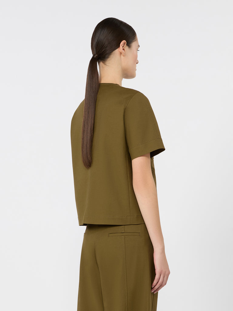 max mara stretch cotton canvas jacket