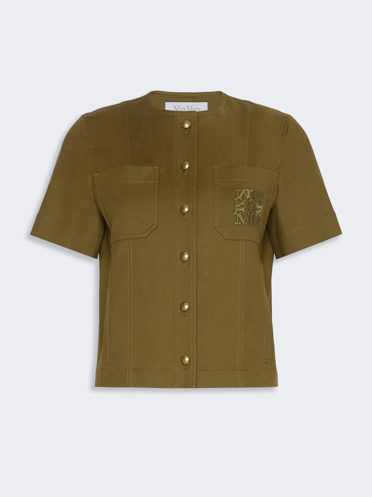 max mara stretch cotton canvas jacket