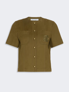 max mara stretch cotton canvas jacket for women