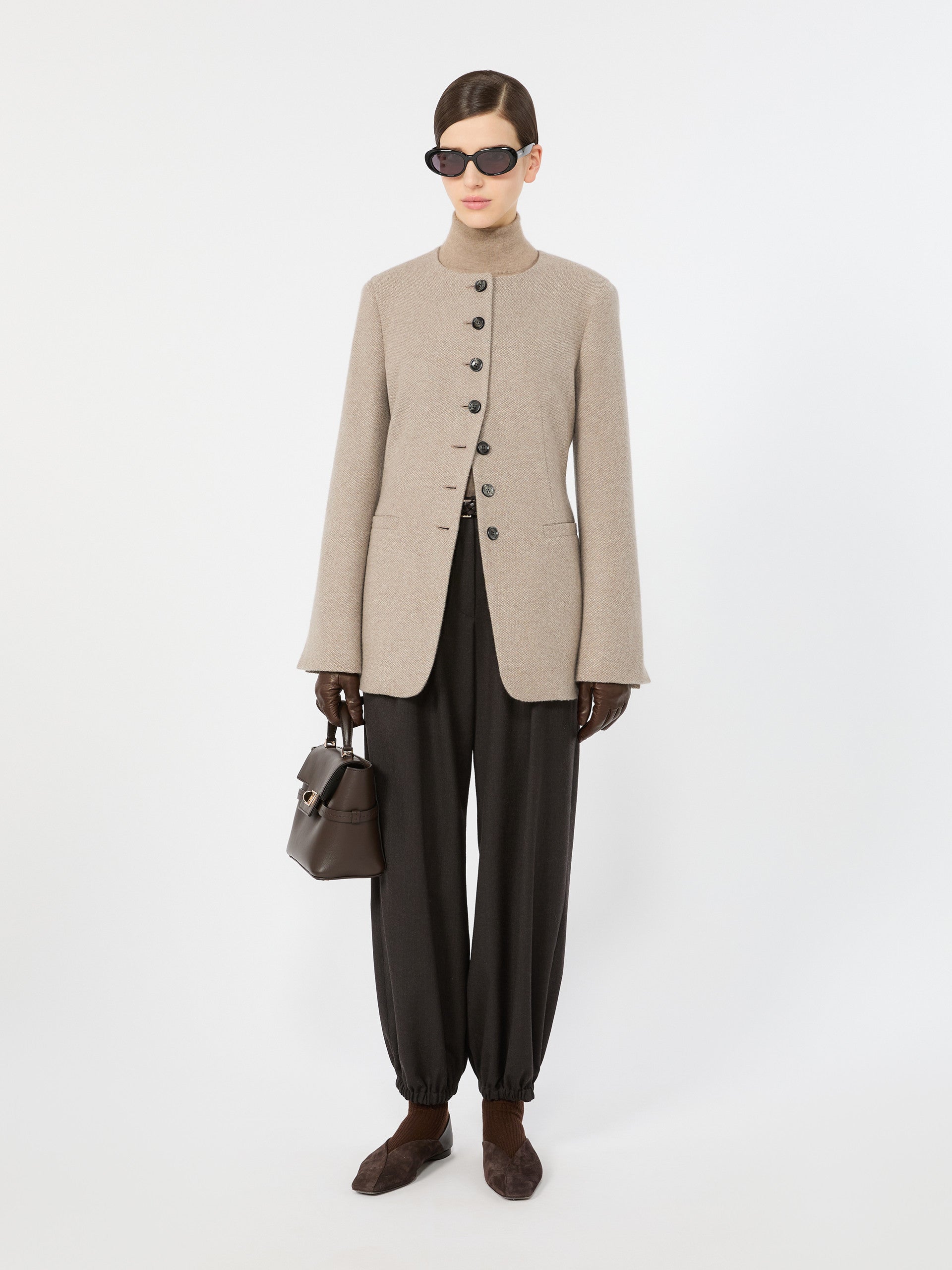 max mara cashmere crew-neck jacket for women