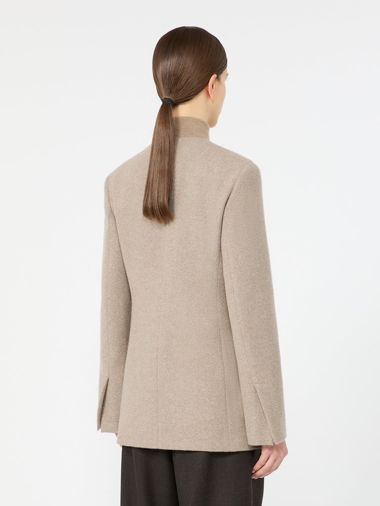 max mara cashmere crew-neck jacket