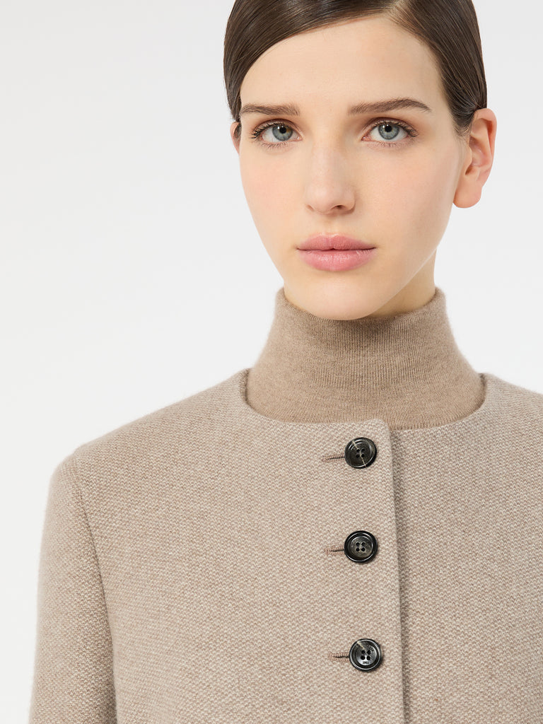 max mara cashmere crew-neck jacket