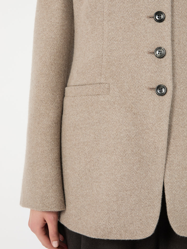 max mara cashmere crew-neck jacket