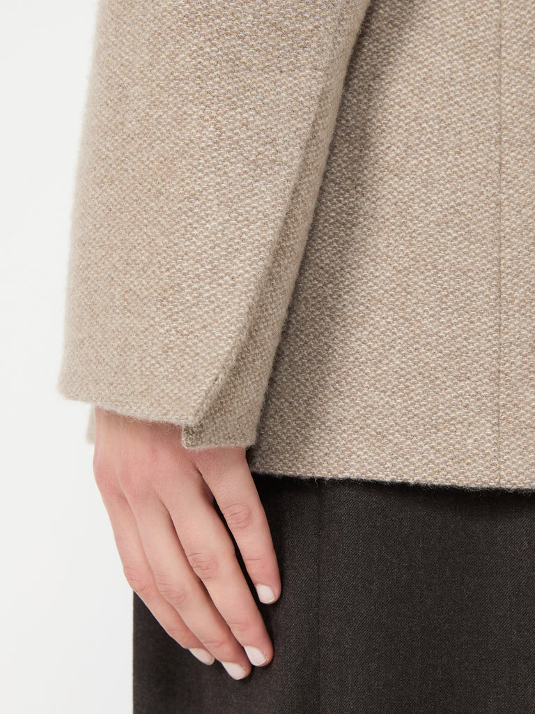 max mara cashmere crew-neck jacket