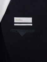 Double-Breasted Wool Foule Blazer for Women - Ultramarine - Max Mara UAE