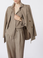 Cashmere Foule Blazer for Women - Turtledove - Max Mara UAE