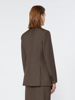 max mara double-breasted wool gabardine blazer for women