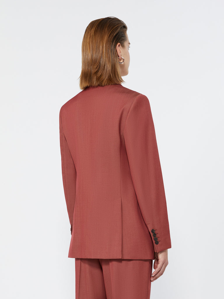 max mara double-breasted wool gabardine blazer