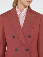max mara double-breasted wool gabardine blazer for women