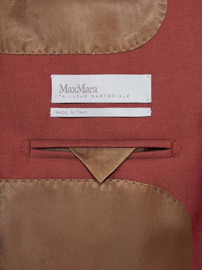 max mara double-breasted wool gabardine blazer