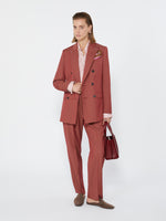 max mara double-breasted wool gabardine blazer for women
