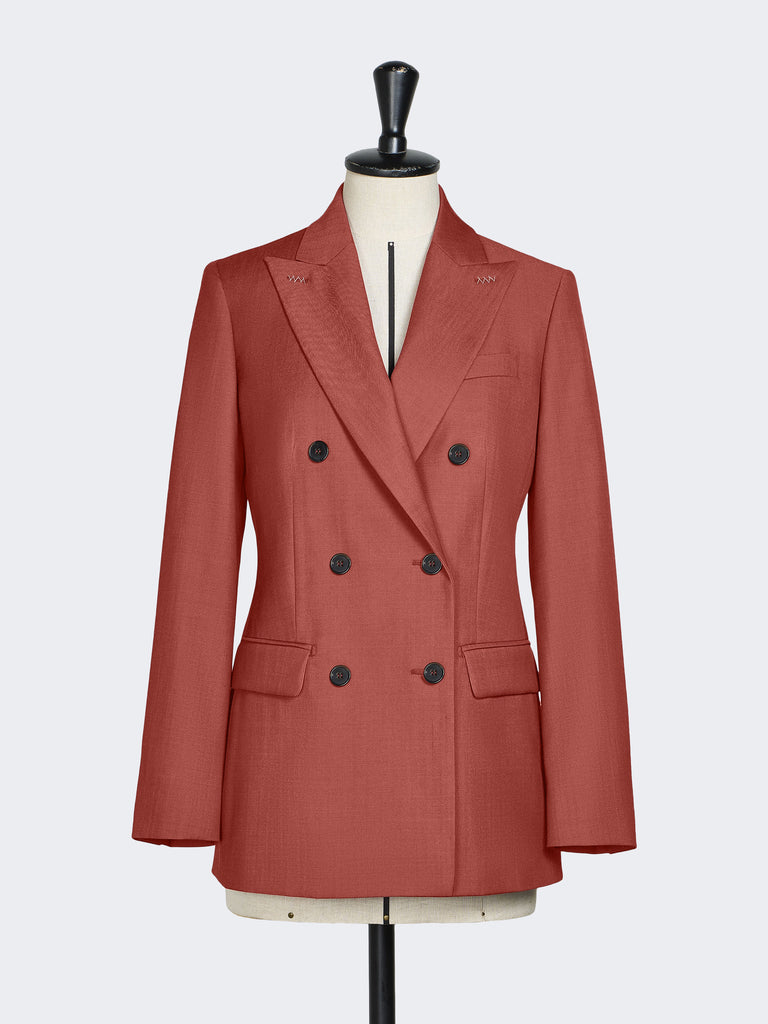 max mara double-breasted wool gabardine blazer