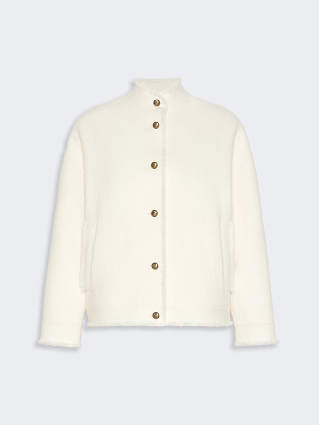 max mara double jersey wool bomber jacket for women