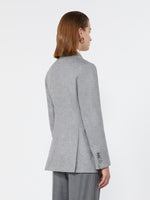 max mara double-breasted silk and cashmere blazer for women