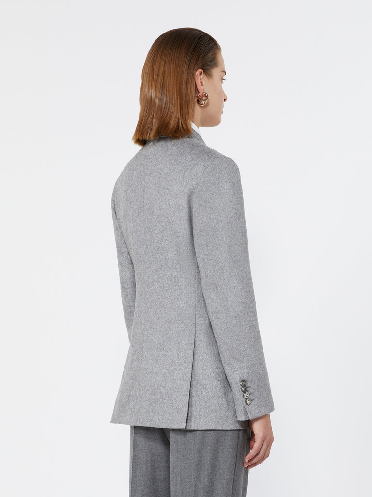 max mara double-breasted silk and cashmere blazer
