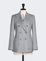 max mara double-breasted silk and cashmere blazer for women